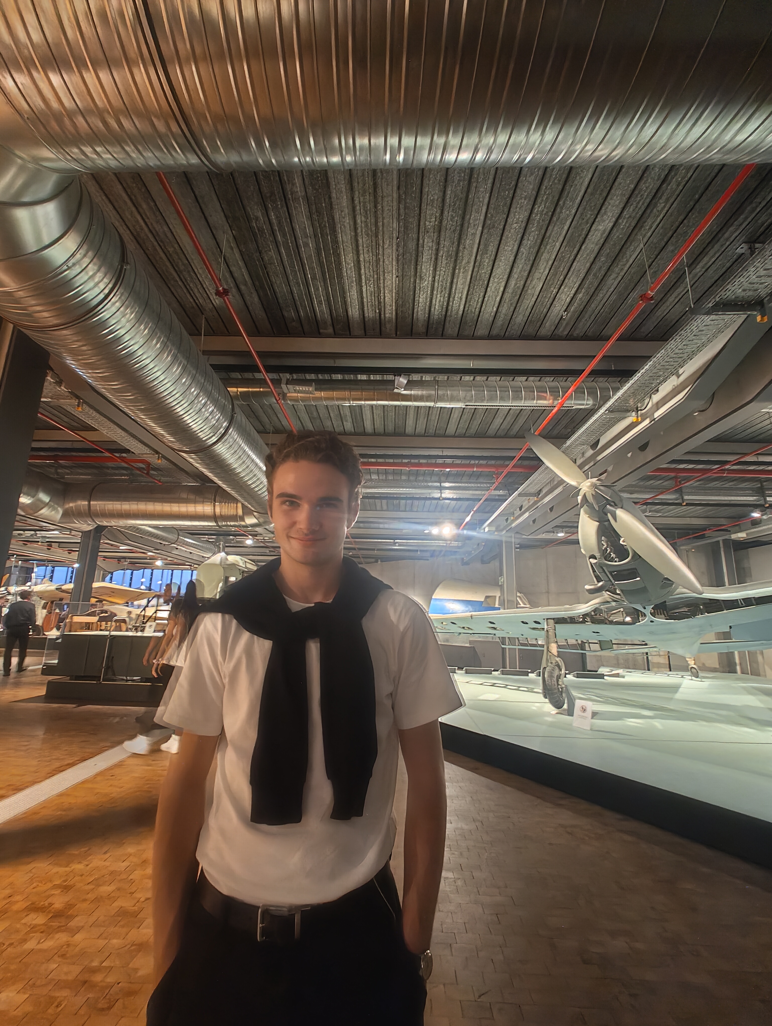 Portrait behind title